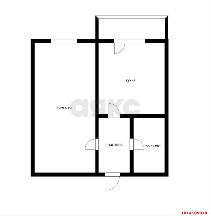 Фото №4: 1-комнатная квартира 38 м² - Краснодар, Прикубанский внутригородской округ, ул. Шевцова