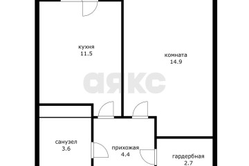 Фото №1: 1-комнатная квартира 37 м² - Краснодар, ж/р Новознаменский, ул. Войсковая, 20к1