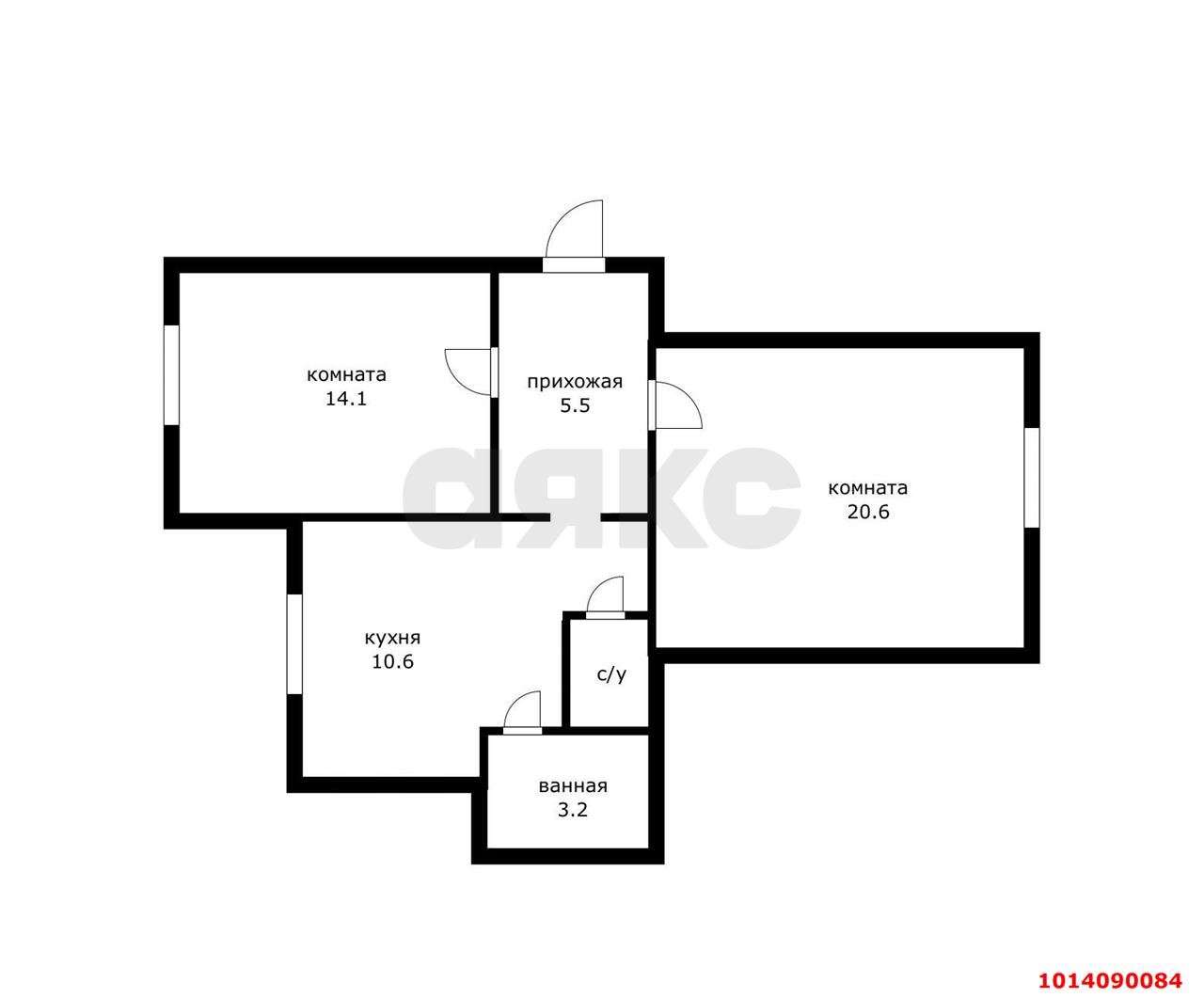 Фото №4: 2-комнатная квартира 56 м² - Краснодар, Центральный, ул. Базовская, 32
