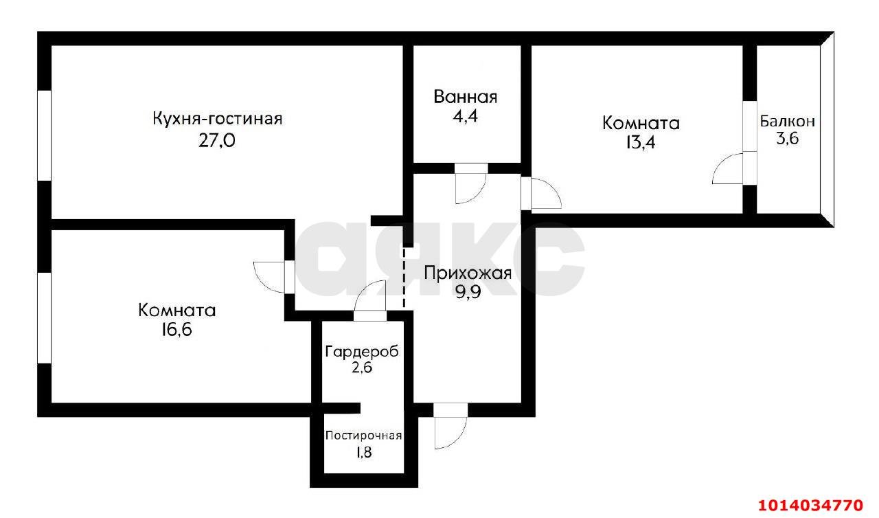 Фото №20: 3-комнатная квартира 77 м² - Краснодар, жилой комплекс Поющие Фонтаны, ул. имени Невкипелого, 18к2