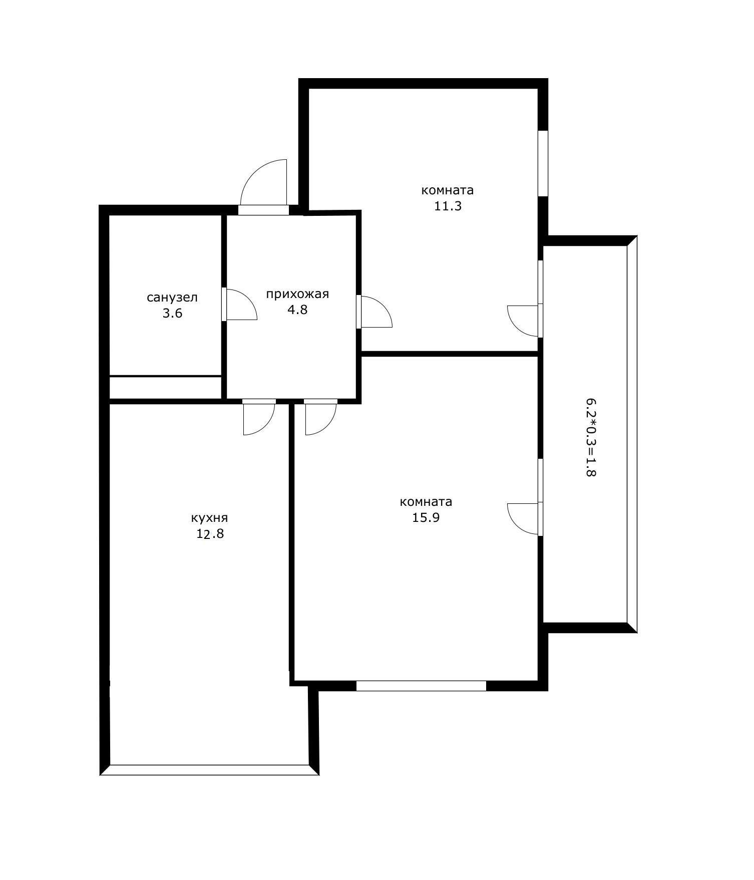 Фото №12: 2-комнатная квартира 54 м² - Краснодар, Карасунский внутригородской округ, жилой комплекс Грин Парк, Участок №35, мкр. Гидростроителей, ул. Дмитрия Благоева, 29к2