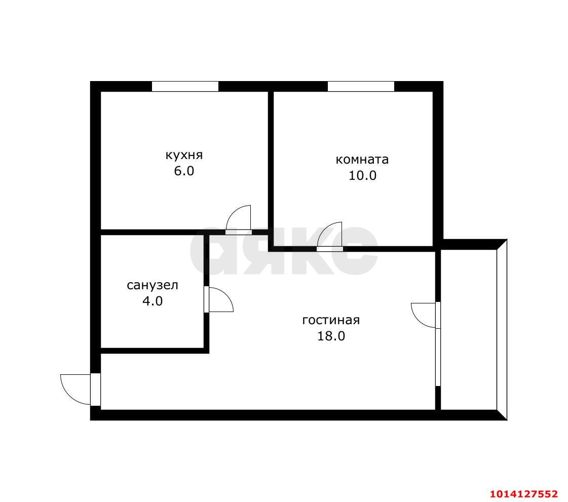 Фото №6: 2-комнатная квартира 38 м² - Майкоп, ул. Железнодорожная, 154
