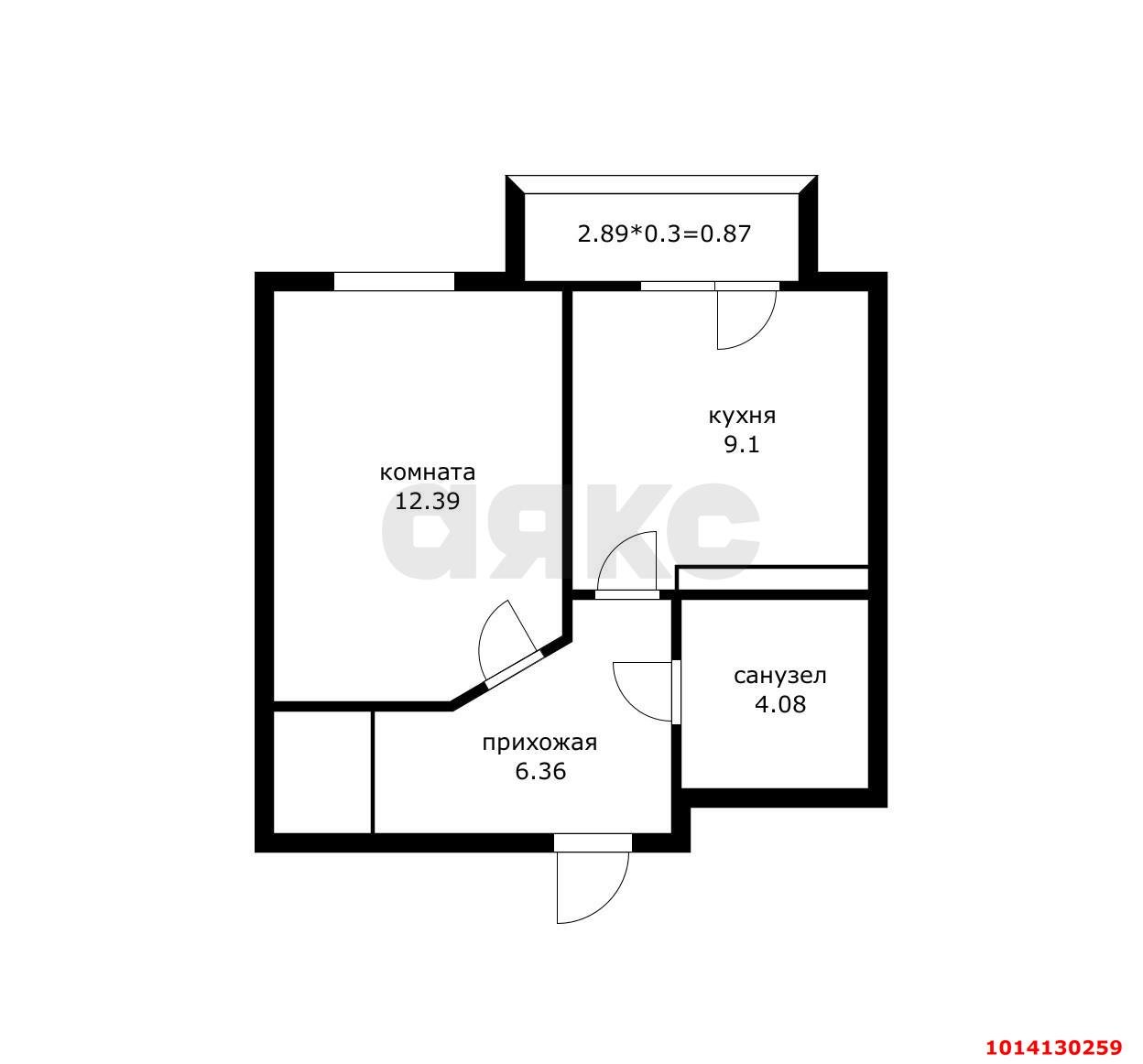 Фото №8: 1-комнатная квартира 35 м² - Краснодар, Светлоград, ул. Красных Партизан, 1/4к4