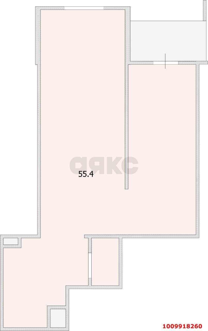 Фото №4: Торговое помещение 58 м² - Краснодар, жилой комплекс Дружный, ул. Адмирала Серебрякова, 3/1
