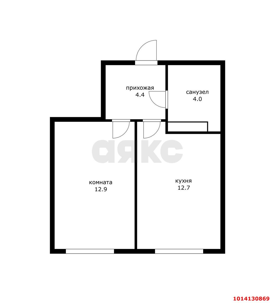 Фото №7: 1-комнатная квартира 34 м² - Краснодар, Прикубанский внутригородской округ, мкр. Догма Парк, ул. Марины Цветаевой, 7к3