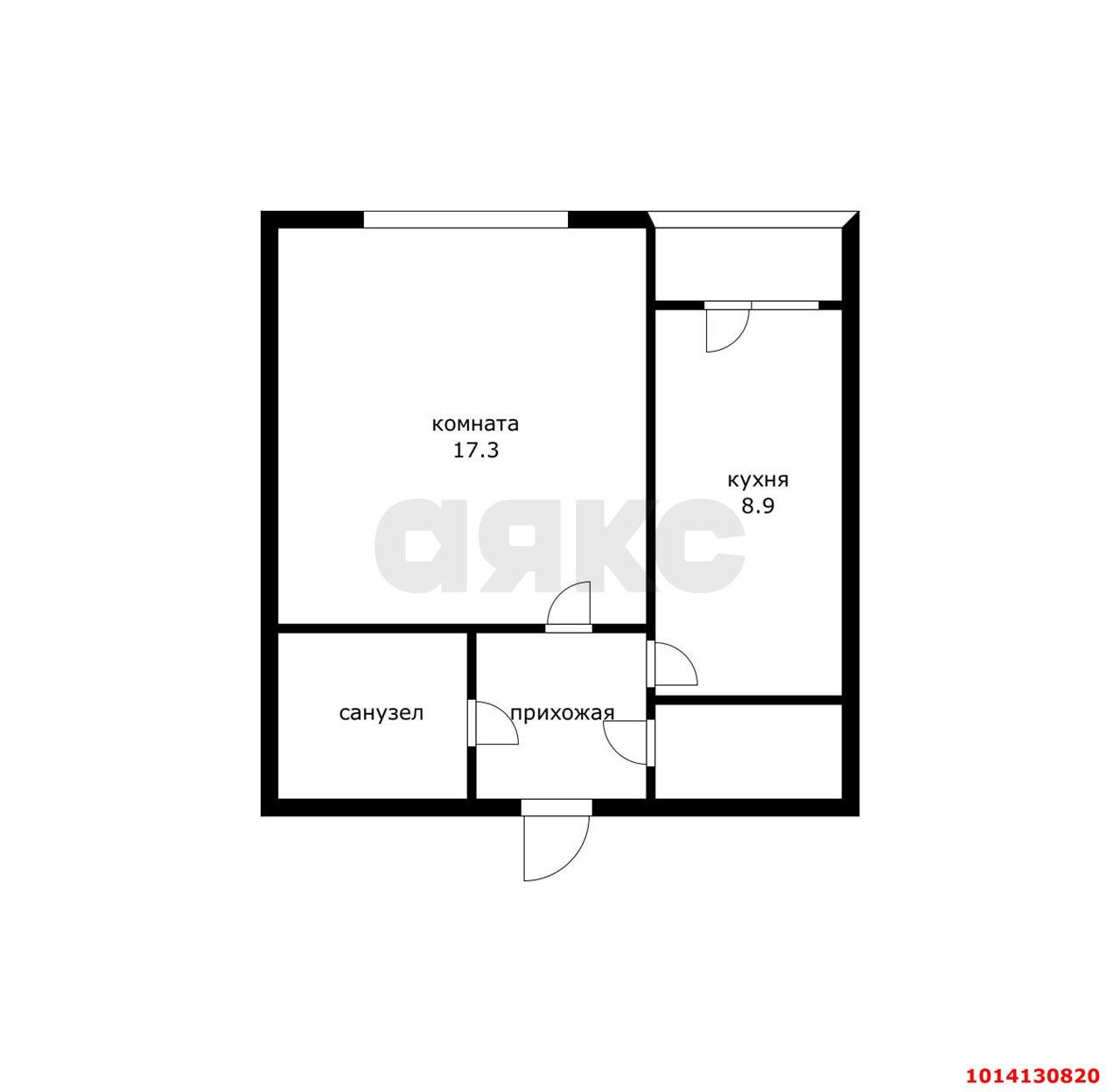 Фото №1: 1-комнатная квартира 35 м² - Краснодар, Гидростроителей, ул. имени Игнатова, 12