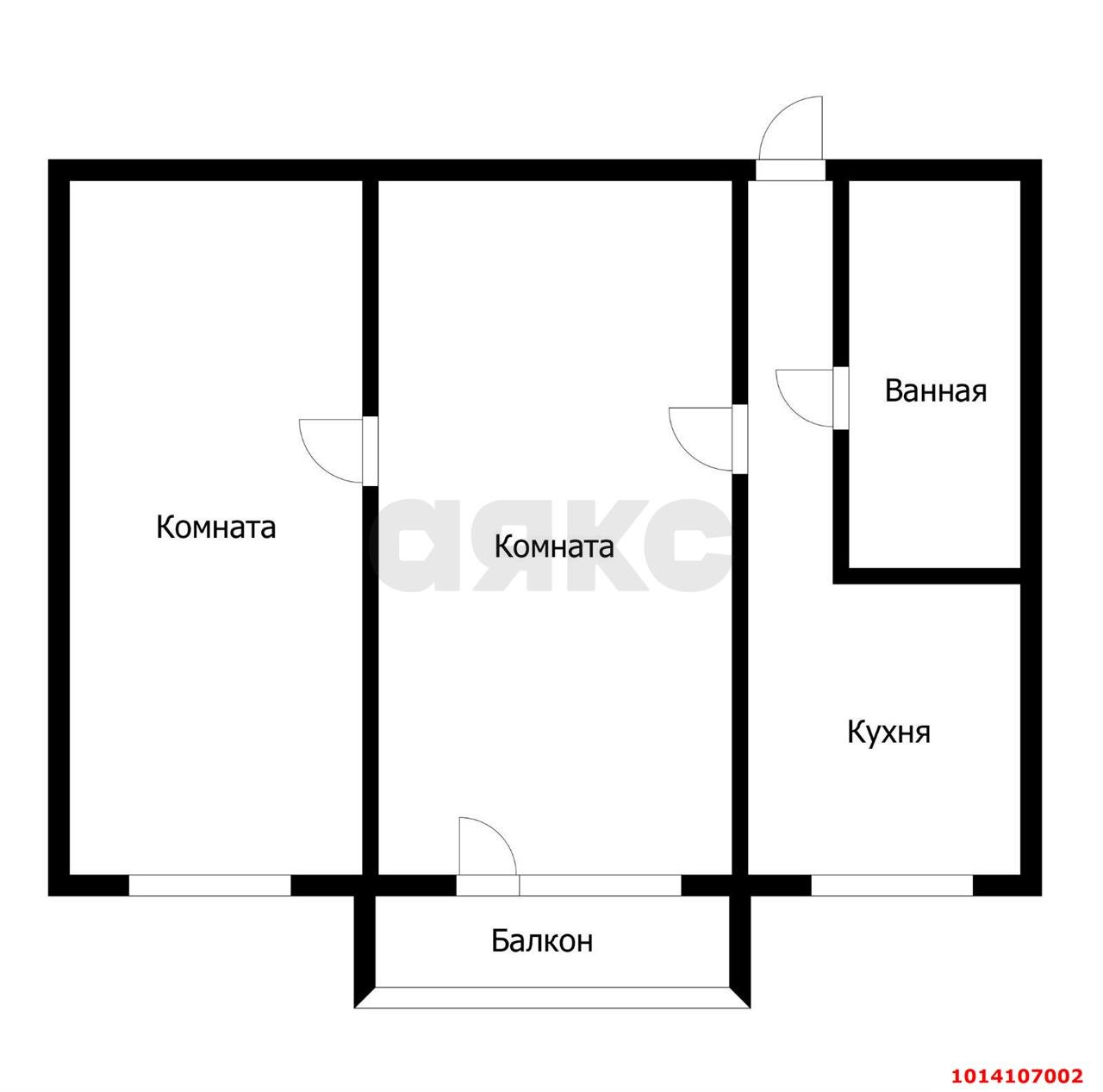 Фото №7: 2-комнатная квартира 41 м² - Колосистый, Прикубанский внутригородской округ, ул. Звёздная, 11