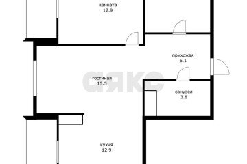 Фото №4: 3-комнатная квартира 86 м² - Краснодар, мкр. жилой комплекс Грани, ул. Западный Обход, 45