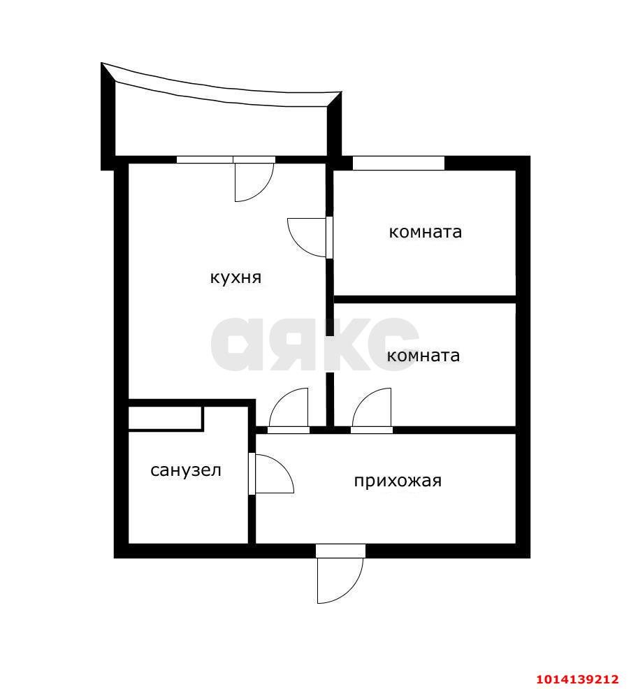Фото №15: 2-комнатная квартира 39 м² - Краснодар, имени Петра Метальникова, ул. Тополиная, 46к1