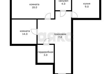 Фото №1: 2-комнатная квартира 55 м² - Краснодар, мкр. Музыкальный, ул. имени Сергея Есенина, 86