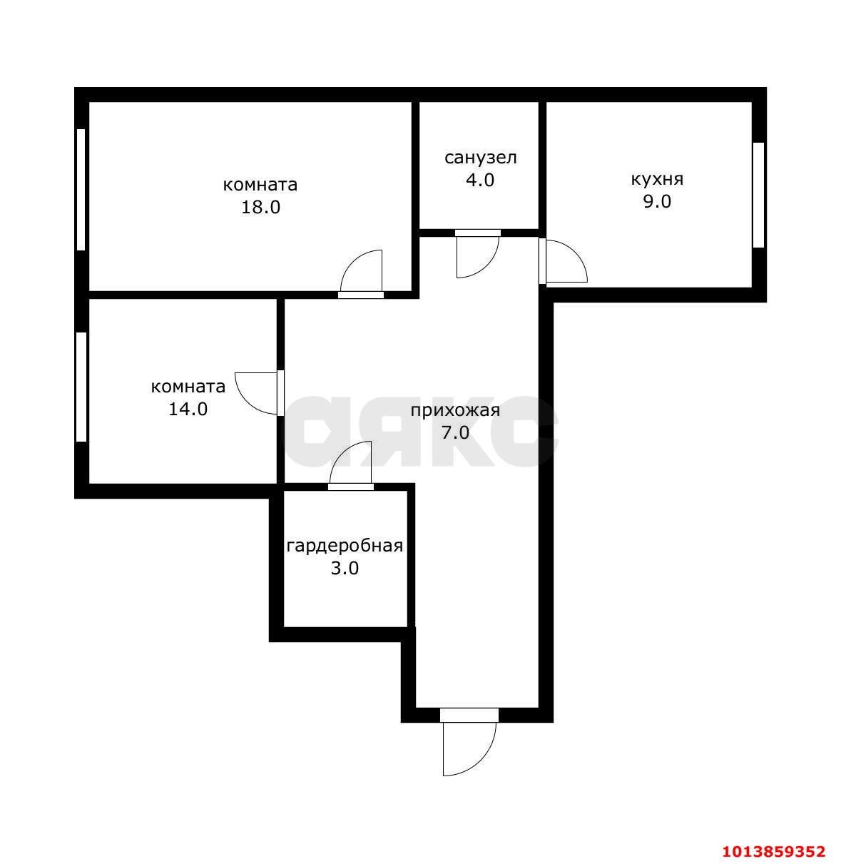 Фото №11: 2-комнатная квартира 55 м² - Краснодар, Музыкальный, ул. имени С.В. Рахманинова, 34