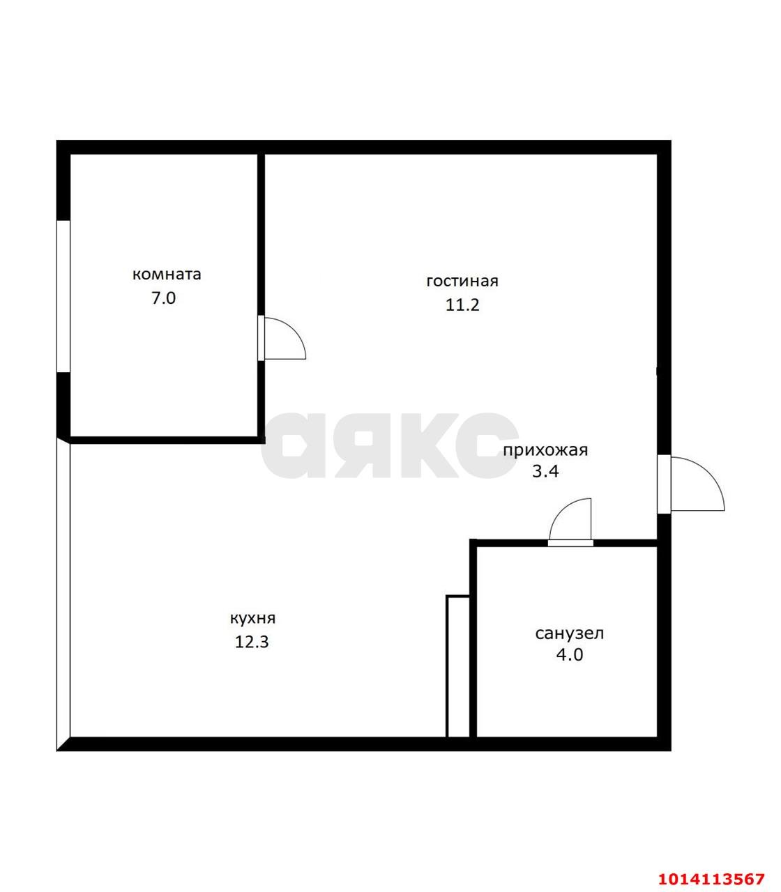 Фото №17: 1-комнатная квартира 37 м² - Краснодар, жилой комплекс Архитектор, ул. Наставников, 14