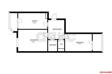 Фото №1: 2-комнатная квартира 60 м² - Краснодар, мкр. жилой комплекс Севастопольский, ул. имени Жлобы, 145
