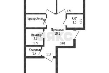 Фото №5: 2-комнатная квартира 65 м² - Краснодар, мкр. 9-й километр, пр-д Репина, 5