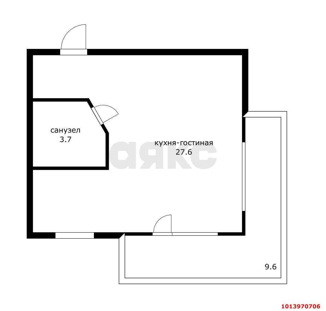 Фото №2: Студия 40 м² - Краснодар, Сады Калинина, ул. Троицкая, 150