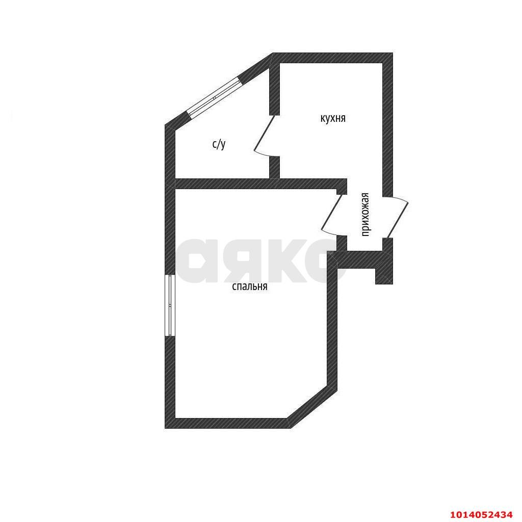 Фото №12: 1-комнатная квартира 23 м² - Краснодар, Центральный внутригородской округ, мкр. Центральный, ул. Янковского, 65