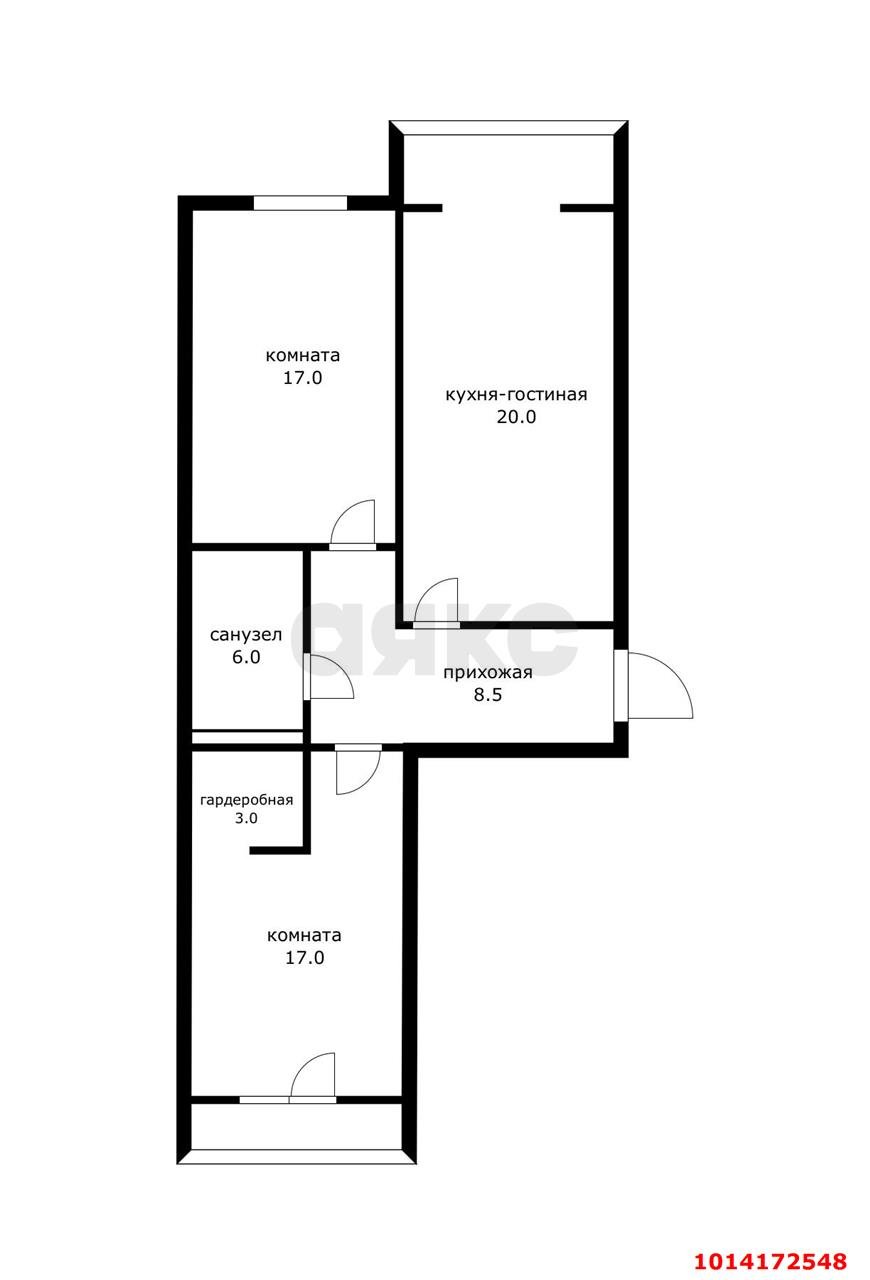 Фото №14: 2-комнатная квартира 75 м² - Краснодар, жилой комплекс Новый Город, ул. Шевцова, 36/2
