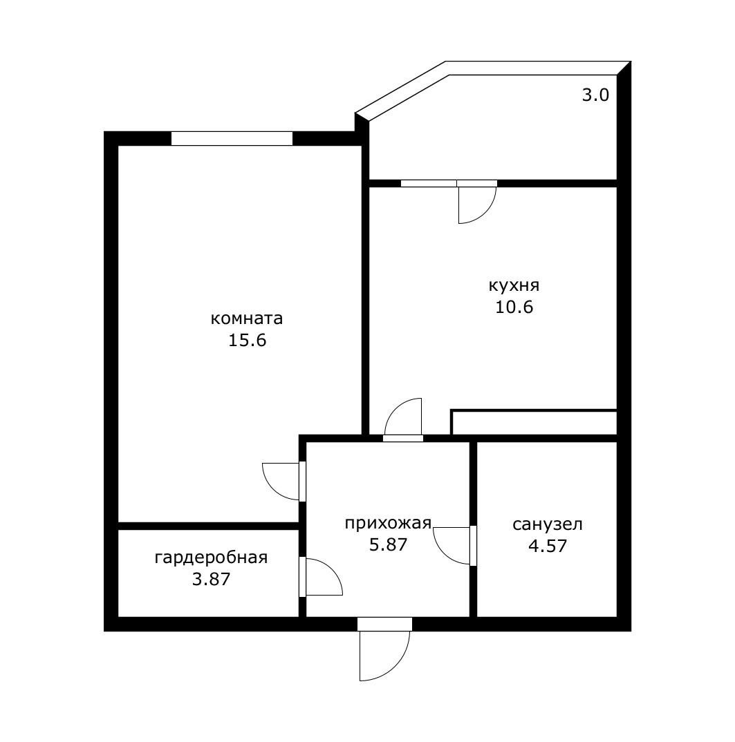 Фото №3: 1-комнатная квартира 43 м² - Краснодар, ЖК Губернский, Прикубанский внутригородской округ, мкр. Губернский, ул. им. Героя Яцкова И.В., 9к3