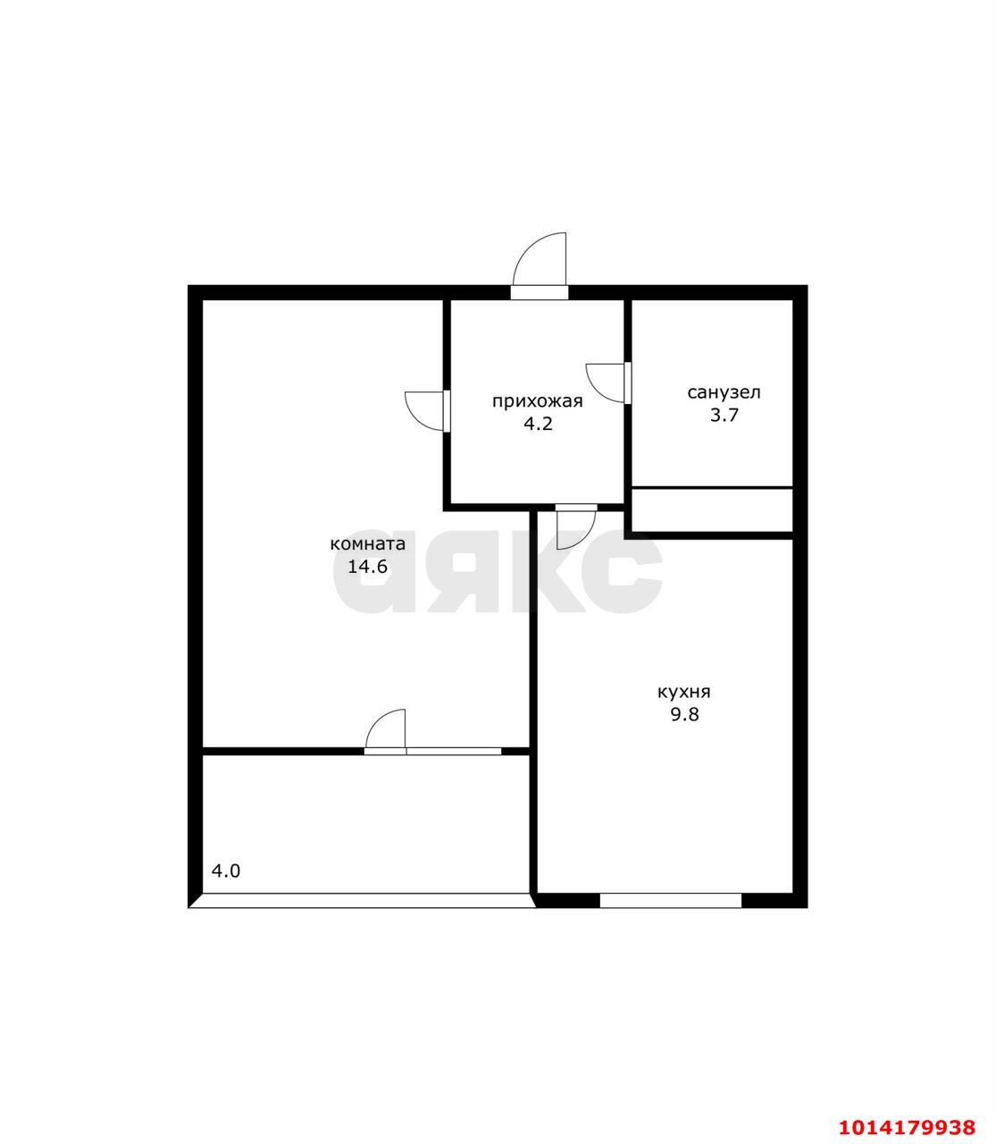 Фото №7: 1-комнатная квартира 34 м² - Краснодар, жилой комплекс Фонтаны, ул. Воронежская, 47Д