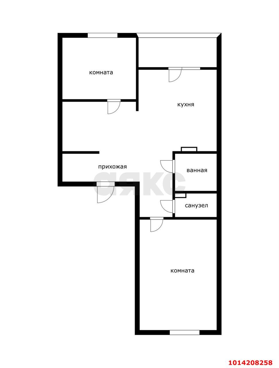 Фото №20: 2-комнатная квартира 72 м² - Краснодар, жилой комплекс Новелла, ул. Питерская, 40к5