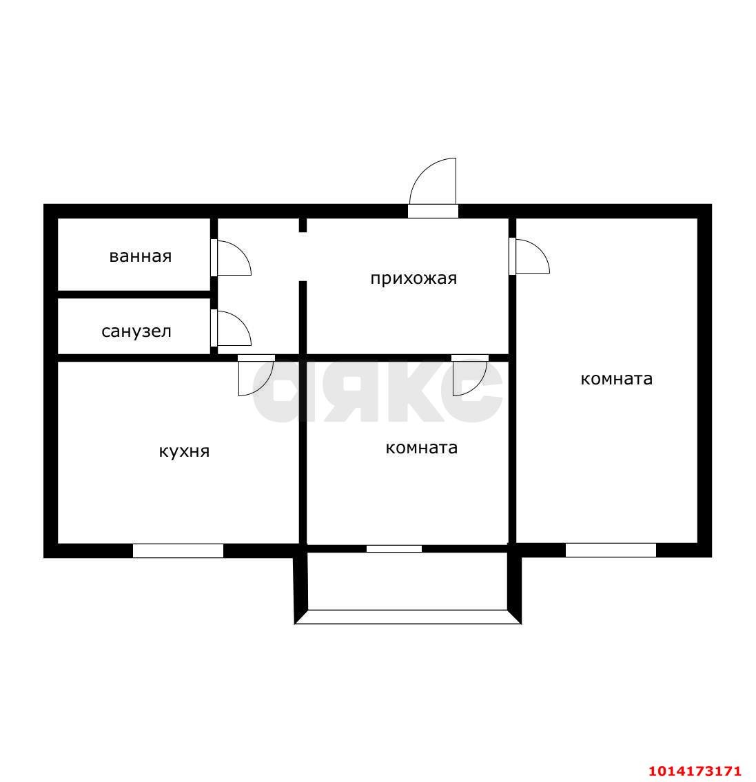 Фото №15: 2-комнатная квартира 54 м² - Краснодар, Почтовый, пр-кт имени писателя Знаменского, 16
