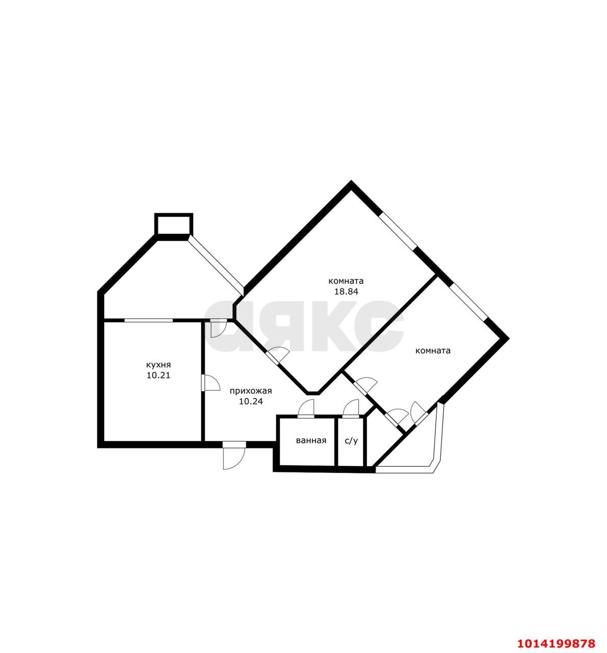 Фото №9: 2-комнатная квартира 58 м² - Краснодар, Юбилейный, пр-кт Чекистов, 33к2