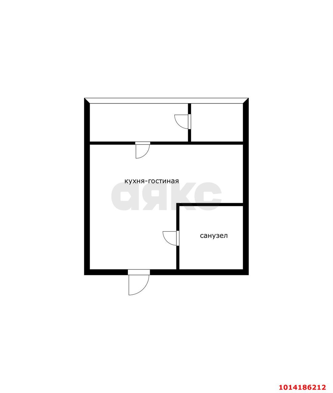 Фото №6: Студия 21 м² - Яблоновский, жилой комплекс Вектор, ул. Базовская, 21
