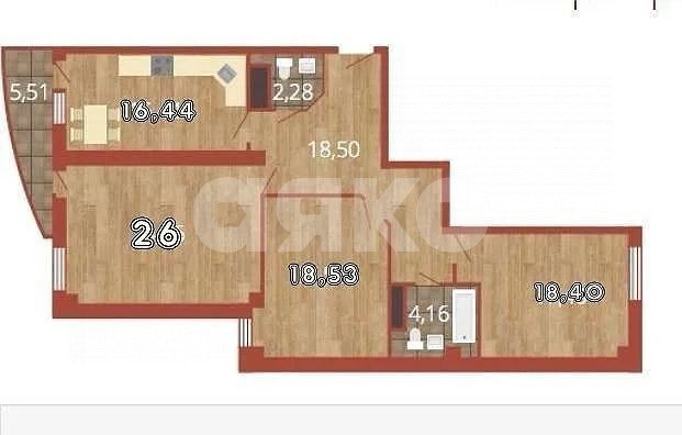 Фото №10: 3-комнатная квартира 111 м² - Ростов-на-Дону, Кировский, ул. Красноармейская, 141/128