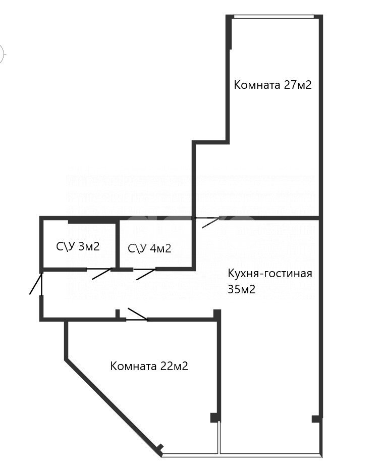 Фото №25: 3-комнатная квартира 100 м² - Геленджик, Парус, ул. Грибоедова, 29