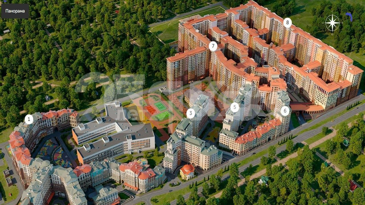 Фото №7: 1-комнатная квартира 37 м² - Развилка, жилой комплекс Римский, пр-д Римский, 7