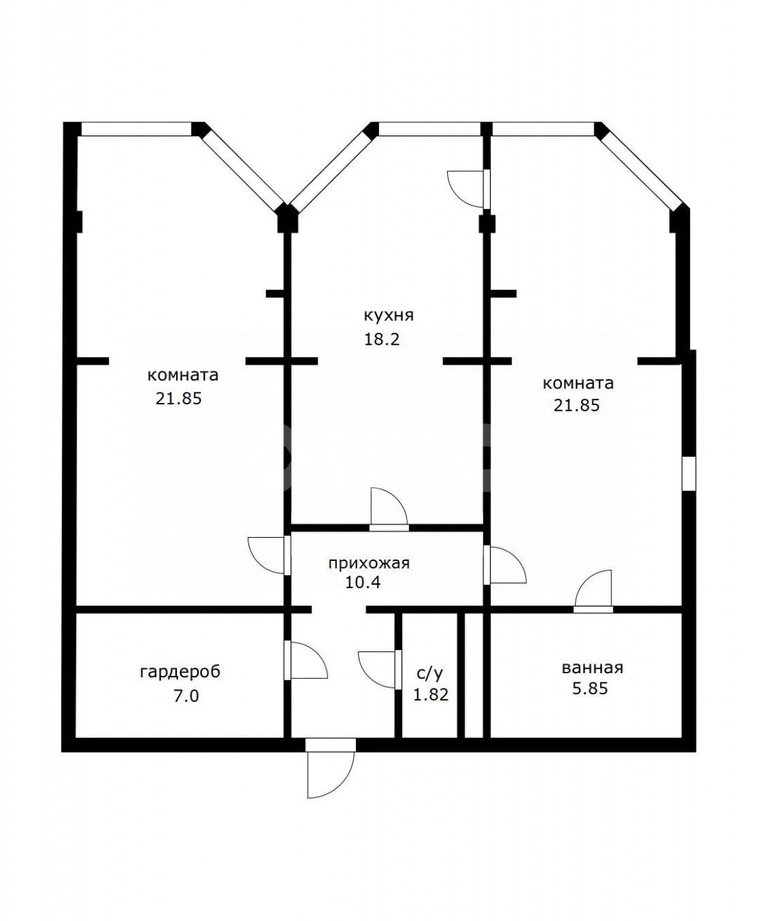 Фото №29: 3-комнатная квартира 80 м² - Сочи, Центральный, мкр. Новый Сочи, ул. Бамбуковая, 42А
