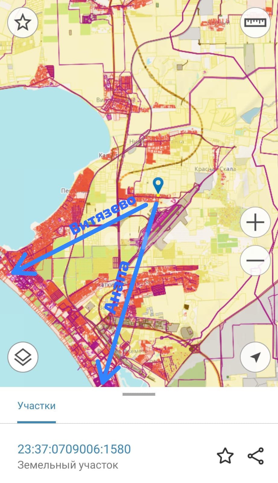 Фото №2: Земельный участок под ИЖС 10 сот. - Красный Курган, ул. Садовая, 98