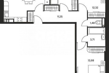 Фото №5: 4-комнатная квартира 74 м² - Ростов-на-Дону, мкр. жилой комплекс Гринсайд, ул. Нансена, 109/6