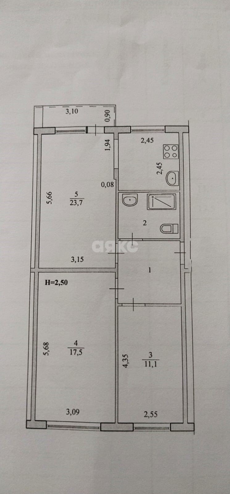 Фото №31: 3-комнатная квартира 63 м² - Волгоград, Краснооктябрьский, ул. Генерала Штеменко, 45