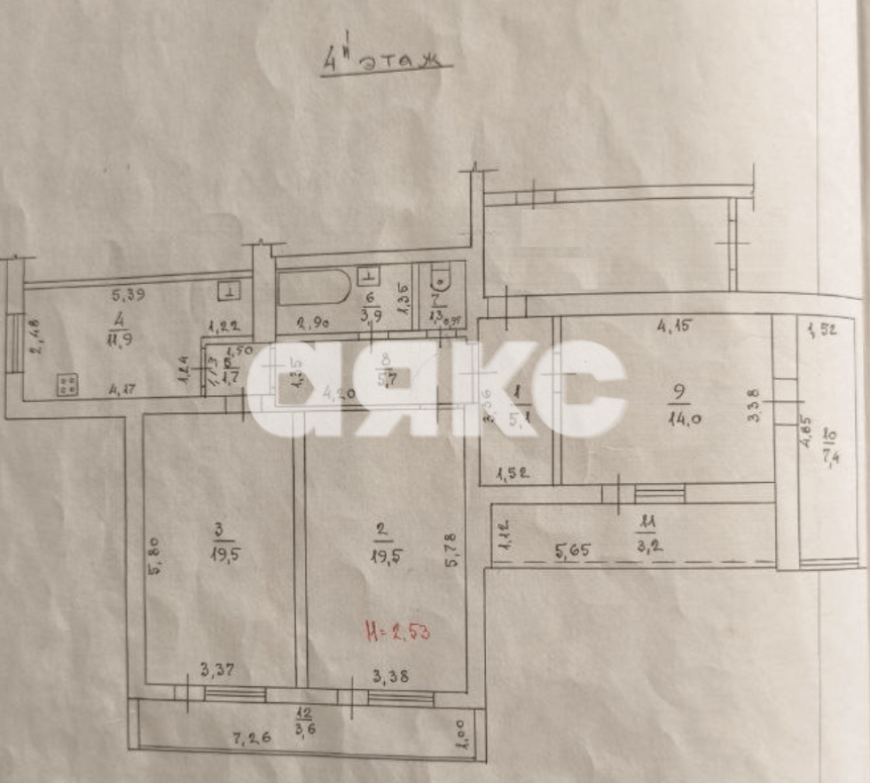 Фото №11: 3-комнатная квартира 90 м² - Горячий Ключ, Курортная Зона, ул. Псекупская, 128Б
