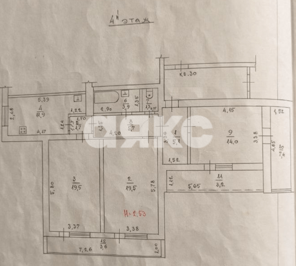 Фото №11: 3-комнатная квартира 90 м² - Горячий Ключ, Курортная Зона, ул. Псекупская, 128Б