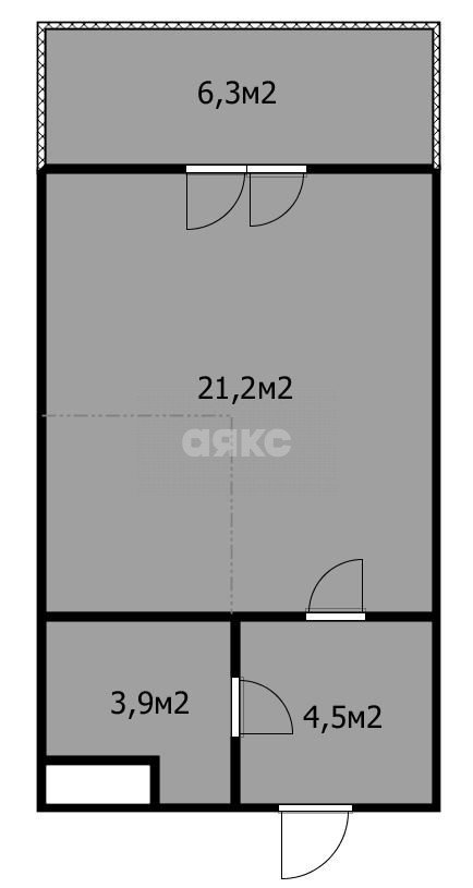 Фото №26: Студия 30 м² - Варваровка, жилой комплекс Резиденция Анаполис, ул. Калинина, 150к1