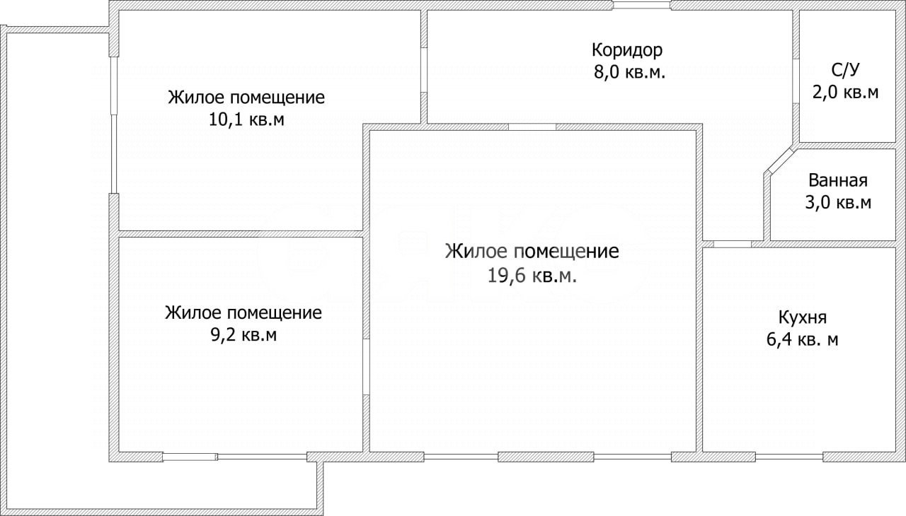 Фото №8: 3-комнатная квартира 58 м² - Мариуполь, Приморский, ул. Гагарина, 2