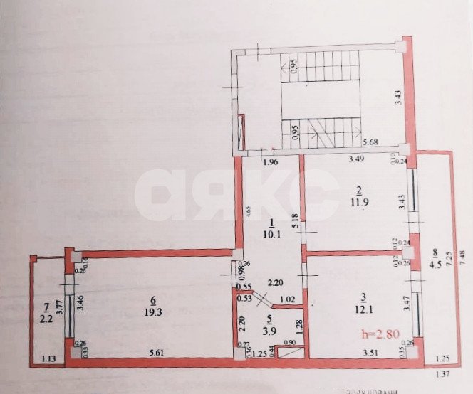 Фото №21: 2-комнатная квартира 57 м² - Горячий Ключ, Администрация, ул. Ленина, 195Г