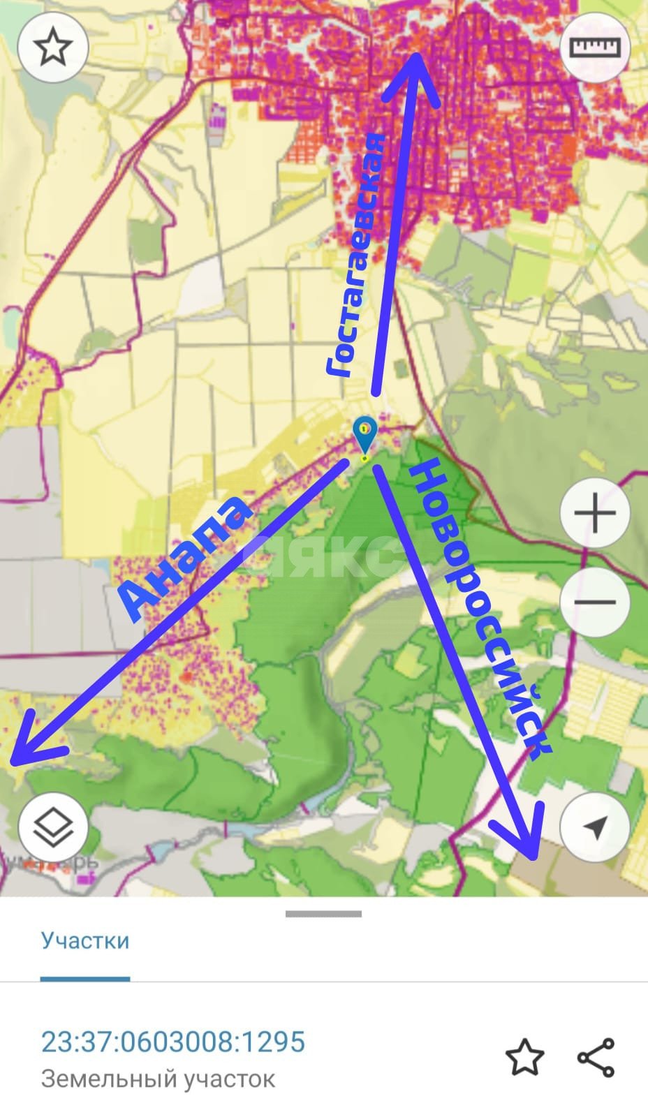 Фото №12: Участок садоводство 9 сот. - Краснодарский край муниципальный округ Анапа