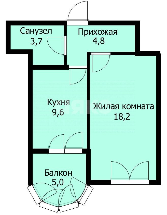 Фото №20: 1-комнатная квартира 41 м² - Анапа, мкр. жилой комплекс Кавказ, ул. Верхняя дорога, 151к5