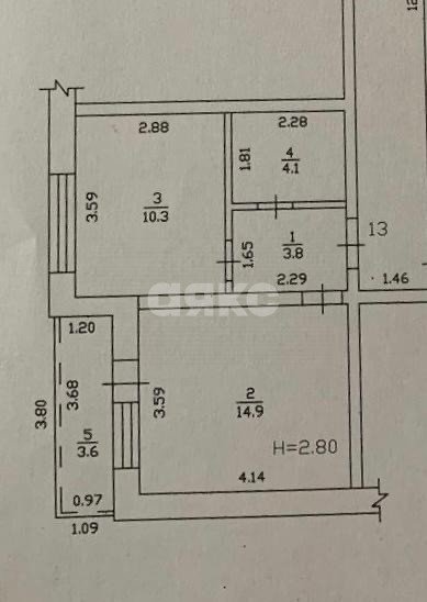 Фото №8: 1-комнатная квартира 35 м² - Горячий Ключ, Администрация, ул. Ленина, 203Дк1