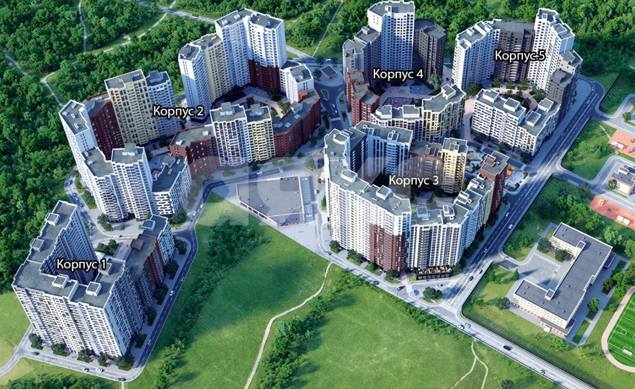 Фото №6: 1-комнатная квартира 32 м² - Нагорное, жилой комплекс Датский квартал, ул. Полковника Романова, 11
