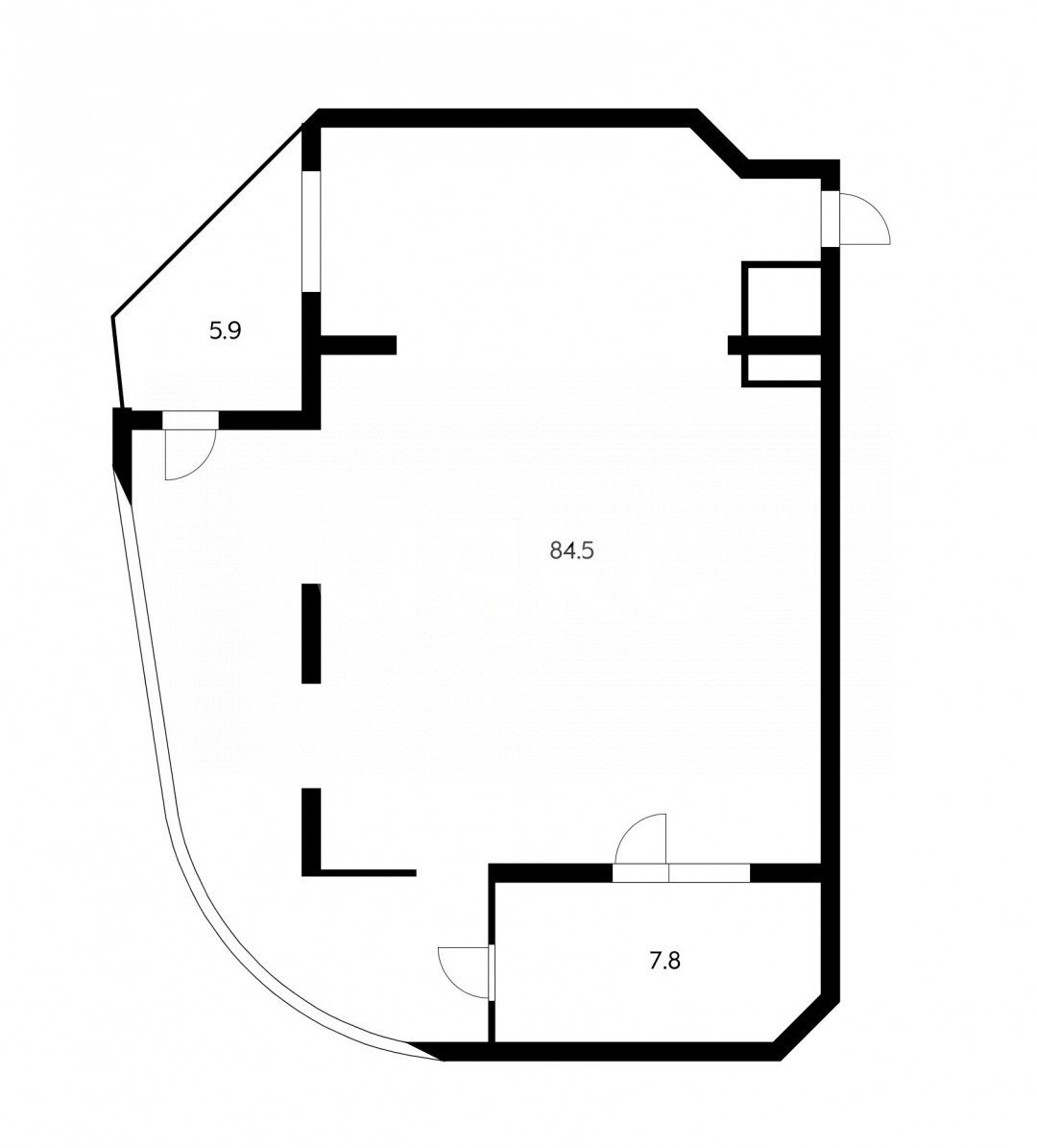Фото №14: 2-комнатная квартира 84 м² - Сочи, Центральный, ул. Первомайская, 19