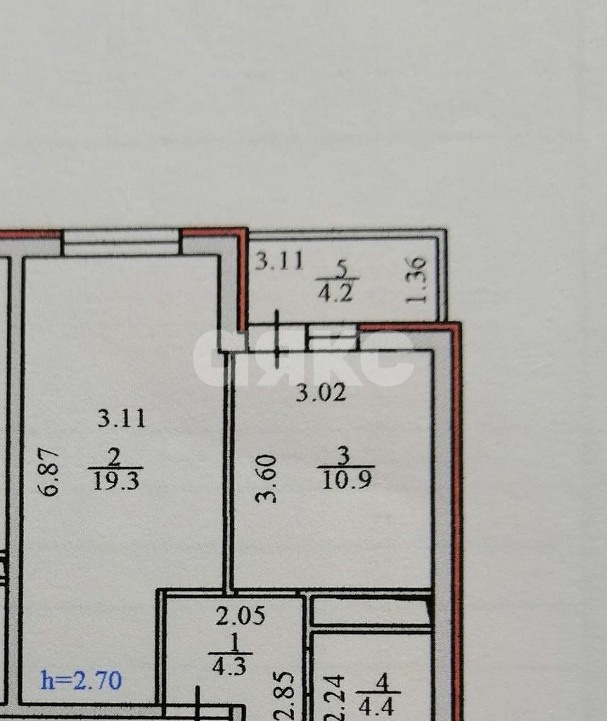 Фото №8: 1-комнатная квартира 39 м² - Горячий Ключ, Администрация, ул. Объездная, 18Ак8/1