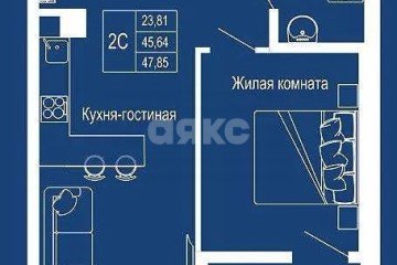 Фото №1: 2-комнатная квартира 46 м² - Ростов-на-Дону, мкр. жилой комплекс Донская Слобода, 