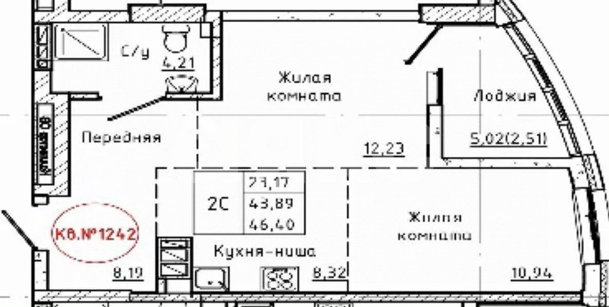 Фото №4: 2-комнатная квартира 46 м² - Ростов-на-Дону, жилой комплекс Донская Слобода, 