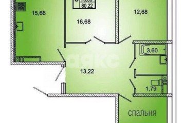 Фото №2: 3-комнатная квартира 80 м² - Ростов-на-Дону, мкр. жилой комплекс Вересаево, ул. Берберовская, 8с2