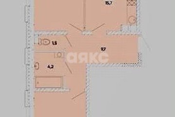 Фото №3: 2-комнатная квартира 69 м² - Ростов-на-Дону, мкр. жилой комплекс Левобережье, ул. Бориса Слюсаря, 23