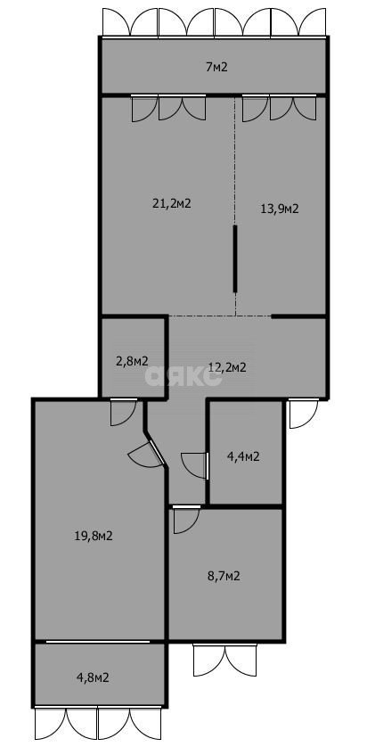 Фото №20: 3-комнатная квартира 96 м² - Анапа, мкр. 3А, ул. Ленина, 145